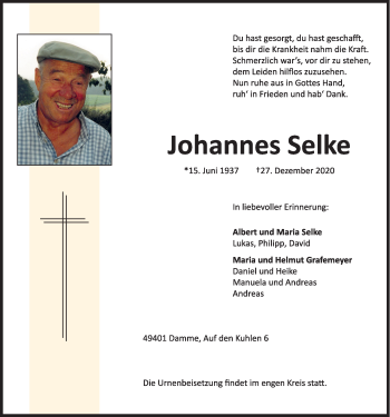 Anzeige von Johannes Selke von OM-Medien