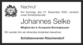 Anzeige von Johannes Selke von OM-Medien