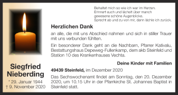 Anzeige von Siegfried Nieberding von OM-Medien
