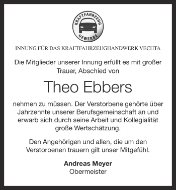 Anzeige von Theo Ebbers von OM-Medien