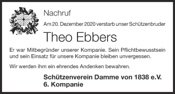 Anzeige von Theo Ebbers von OM-Medien