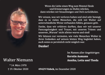 Anzeige von Walter Niemann von OM-Medien
