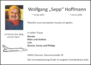 Anzeige von Wolfgang Hofmann von OM-Medien
