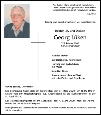 Anzeige von Georg Lüken von OM-Medien