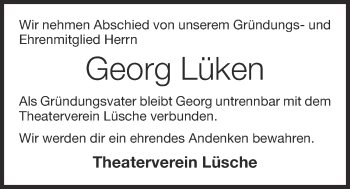 Anzeige von Georg Lüken von OM-Medien