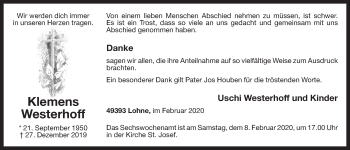 Anzeige von Klemens Westerhoff von OM-Medien
