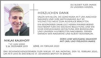 Anzeige von Niklas Kalkhoff von OM-Medien