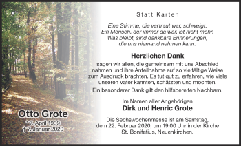 Anzeige von Otto Grote von OM-Medien