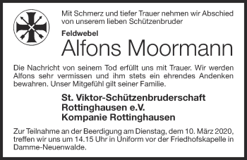 Anzeige von Alfons Moormann von OM-Medien