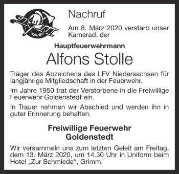 Anzeige von Alfons Stolle von OM-Medien