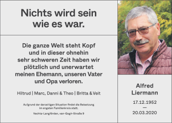 Anzeige von Alfred Liermann von OM-Medien