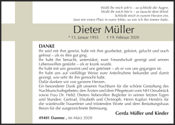Anzeige von Dieter Müller von OM-Medien
