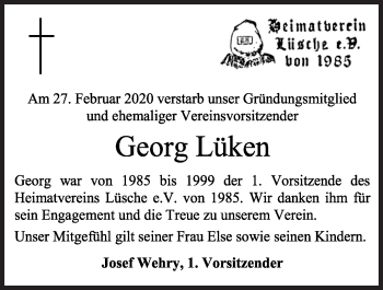 Anzeige von Georg Lüken von OM-Medien