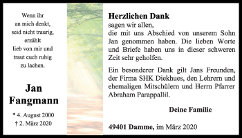 Anzeige von Jan Fangmann von OM-Medien