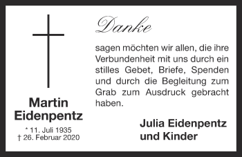 Anzeige von Martin Eidenpentz von OM-Medien