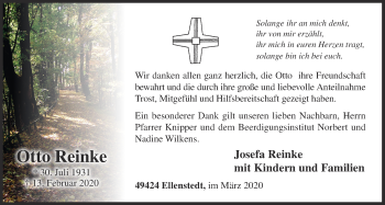 Anzeige von Otto Reinke von OM-Medien