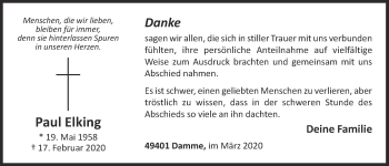 Anzeige von Paul Elking von OM-Medien