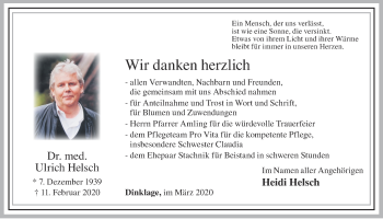 Anzeige von Ulrich Helsch von OM-Medien