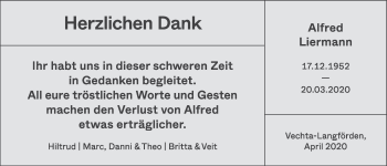 Anzeige von Alfred Liermann von OM-Medien