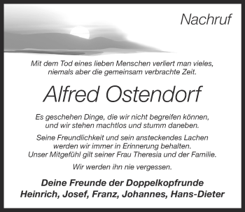 Anzeige von Alfred Ostendorf von OM-Medien