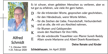 Anzeige von Alfred Schidt von OM-Medien