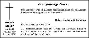 Anzeige von Angela Meyer von OM-Medien