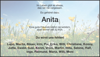 Anzeige von Anita Benken von OM-Medien