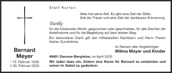 Anzeige von Bernard Meyer von OM-Medien