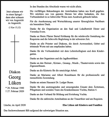 Anzeige von Georg Lüken von OM-Medien
