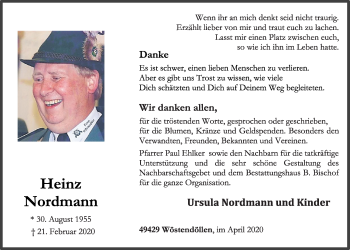 Anzeige von Heinz Nordmann von OM-Medien