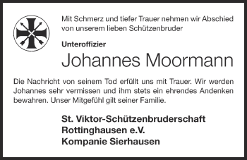 Anzeige von Johannes Moormann von OM-Medien