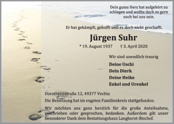 Anzeige von Jürgen Suhr von OM-Medien