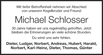 Anzeige von Michael Schlosser von OM-Medien