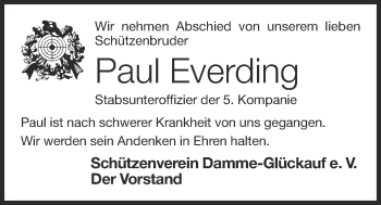 Anzeige von Paul Everding von OM-Medien