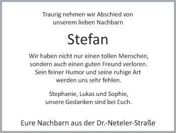 Anzeige von Stefan Wenig von OM-Medien