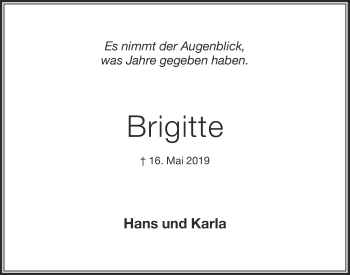 Anzeige von Brigitte Schumacher von OM-Medien