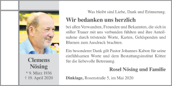 Anzeige von Clemens Nösing von OM-Medien
