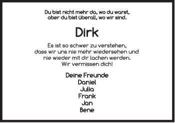 Anzeige von Dirk Heitkamp von OM-Medien