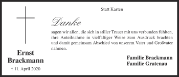 Anzeige von Ernst Brackmann von OM-Medien