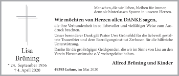 Anzeige von Lisa Brüning von OM-Medien