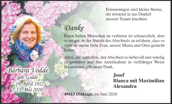 Anzeige von Barbara Vodde von OM-Medien