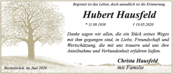Anzeige von Hubert Hausfeld von OM-Medien