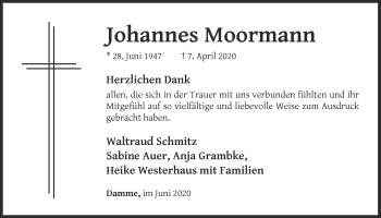 Anzeige von Johannes Moormann von OM-Medien
