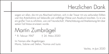 Anzeige von Martin Zumbrägel von OM-Medien