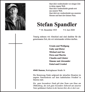 Anzeige von Stefan Spandler von OM-Medien