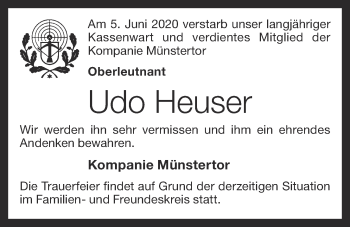Anzeige von Udo Heuser von OM-Medien