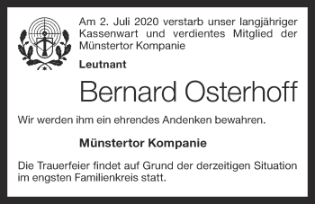 Anzeige von Bernard Osterhoff von OM-Medien