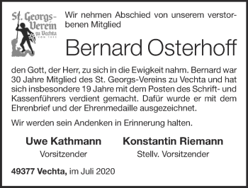 Anzeige von Bernard Osterhoff von OM-Medien