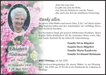 Anzeige von Elisabeth Heitmann von OM-Medien