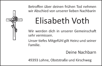 Anzeige von Elisabeth Voth von OM-Medien
